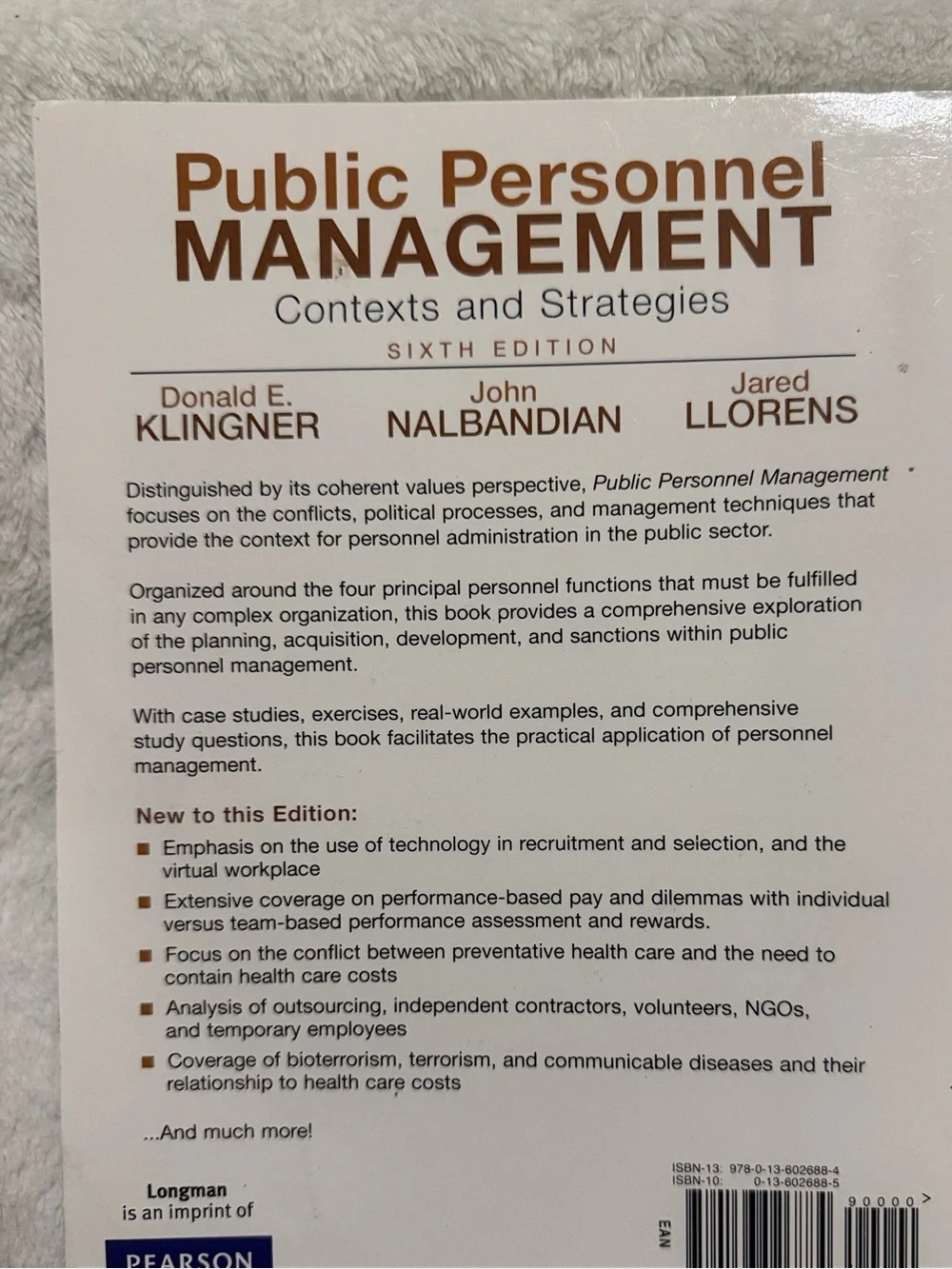 Public Personnel Management Contests & Strategies - Sixth Edition